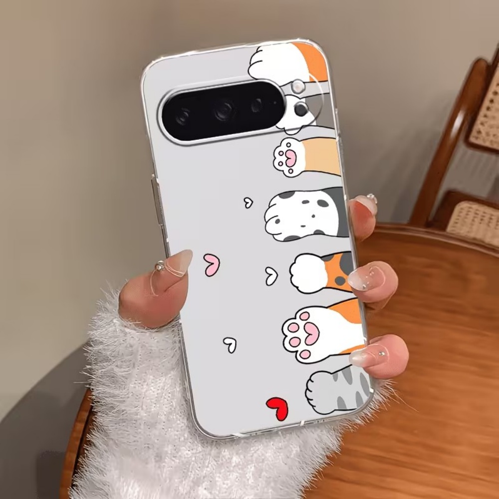 Google Pixel 9 Pro - Przezroczyste silikonowe etui na telefon z