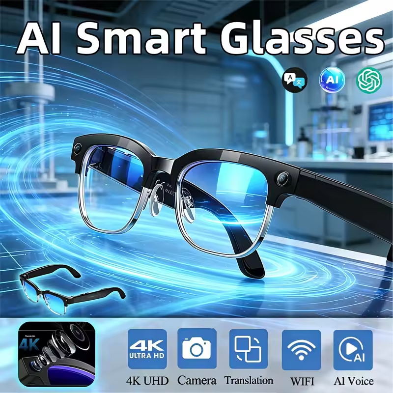 Smart Glasses Lens - Inteligentne okulary 2026 z nową 8MP