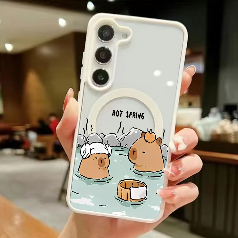 Samsung Galaxy S24 - Przezroczyste magnetyczne etui na telefon Samsung