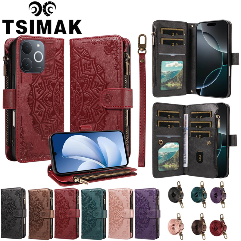 Realme Note 50 - Skórzane Etui Portfel z Klapką na